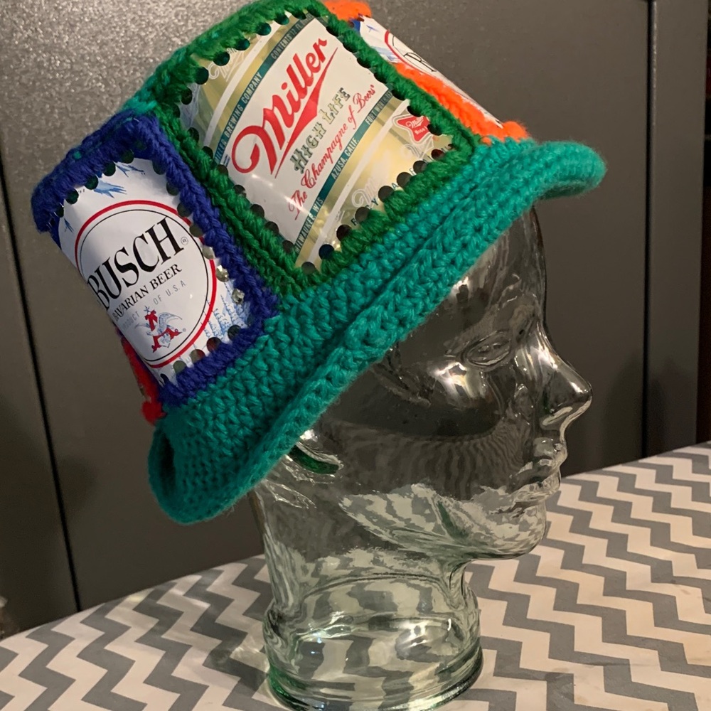 Beer can bucket hat